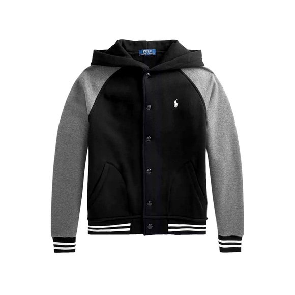 NWT $125 Polo Ralph Lauren Boys' Hooded Baseball Jacket Size 3T